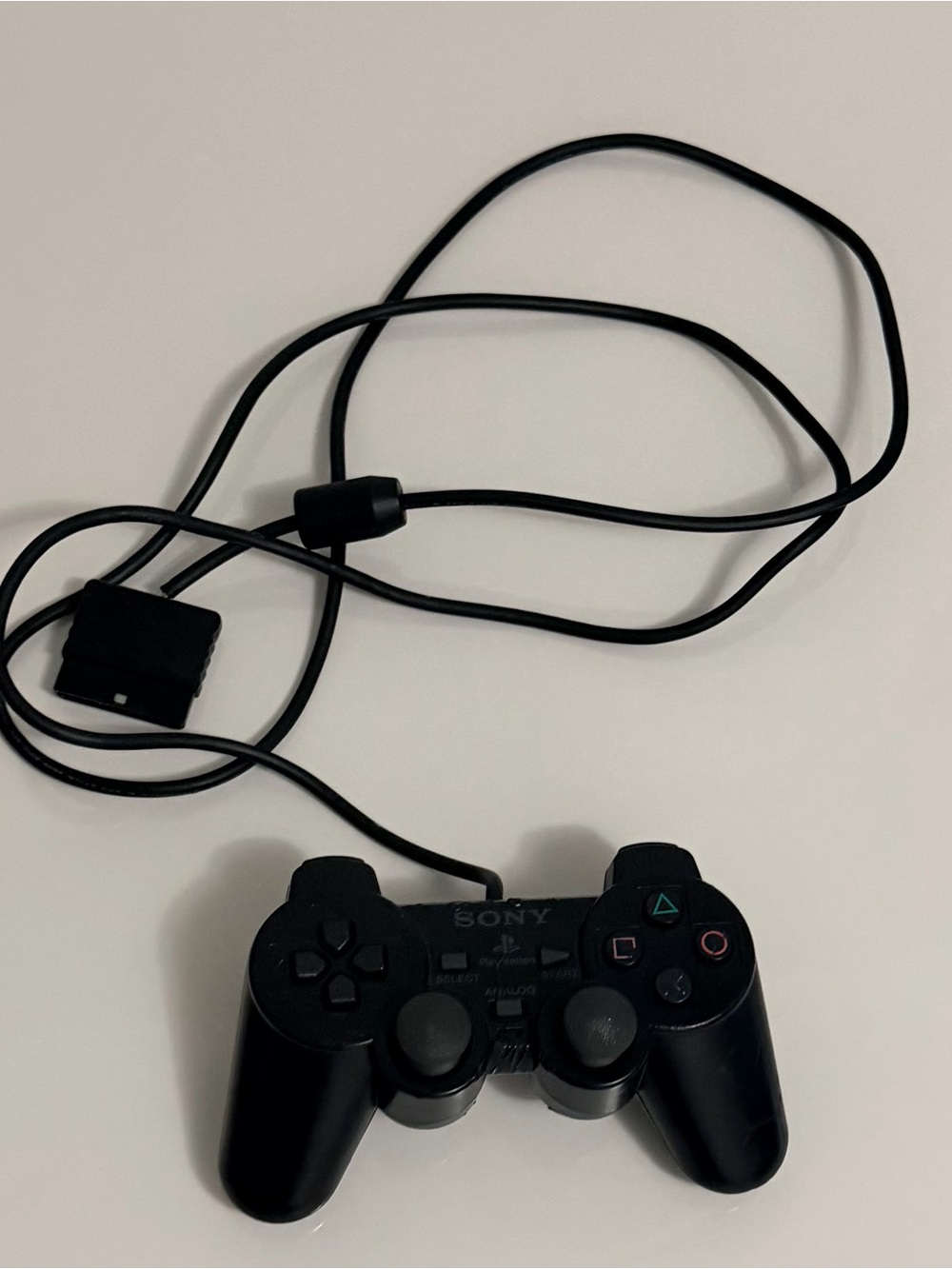 Sony Black Wired Dual Analog PlayStation Controller